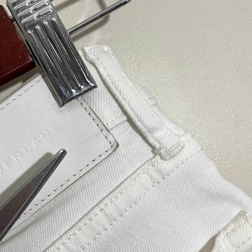 Cotton Everlane the High Rise Straight Jeans in Bone White Sz. 27 - Picture 12 of 13